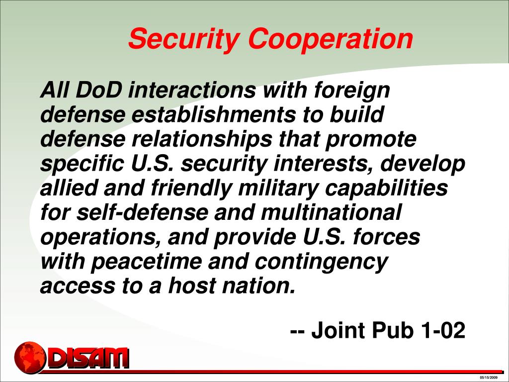 PPT Introduction to Security Cooperation Management PowerPoint