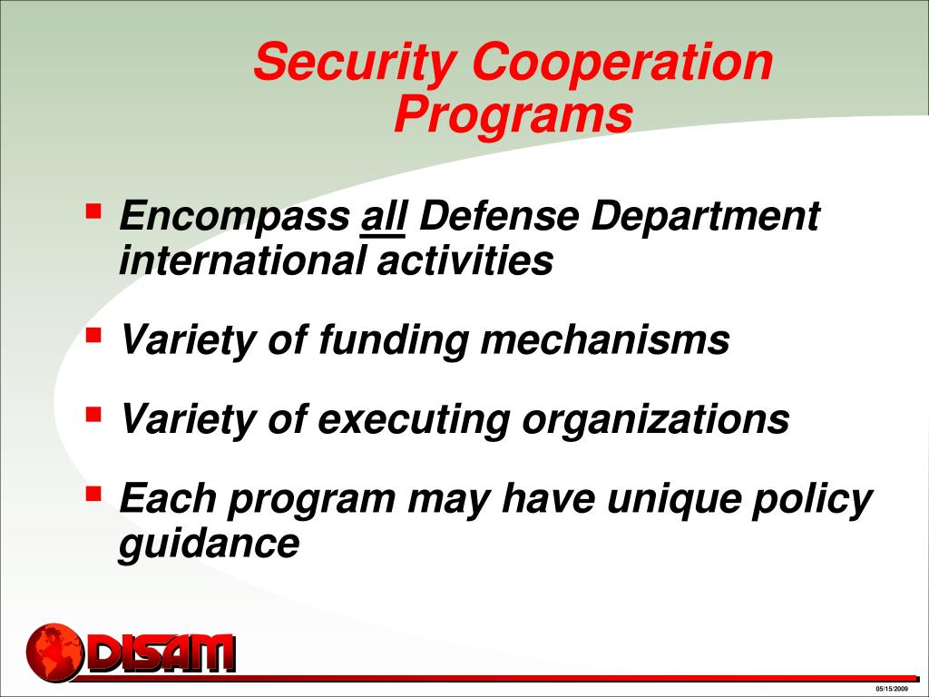 PPT Introduction to Security Cooperation Management PowerPoint