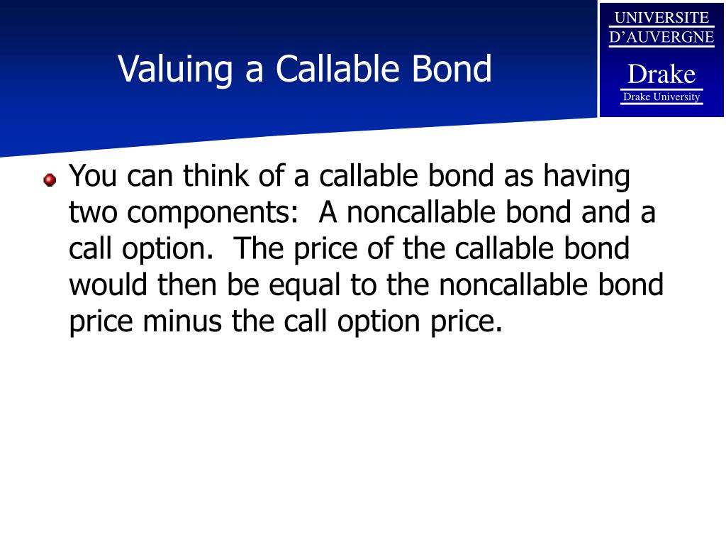 PPT Bonds with embedded options PowerPoint Presentation, free