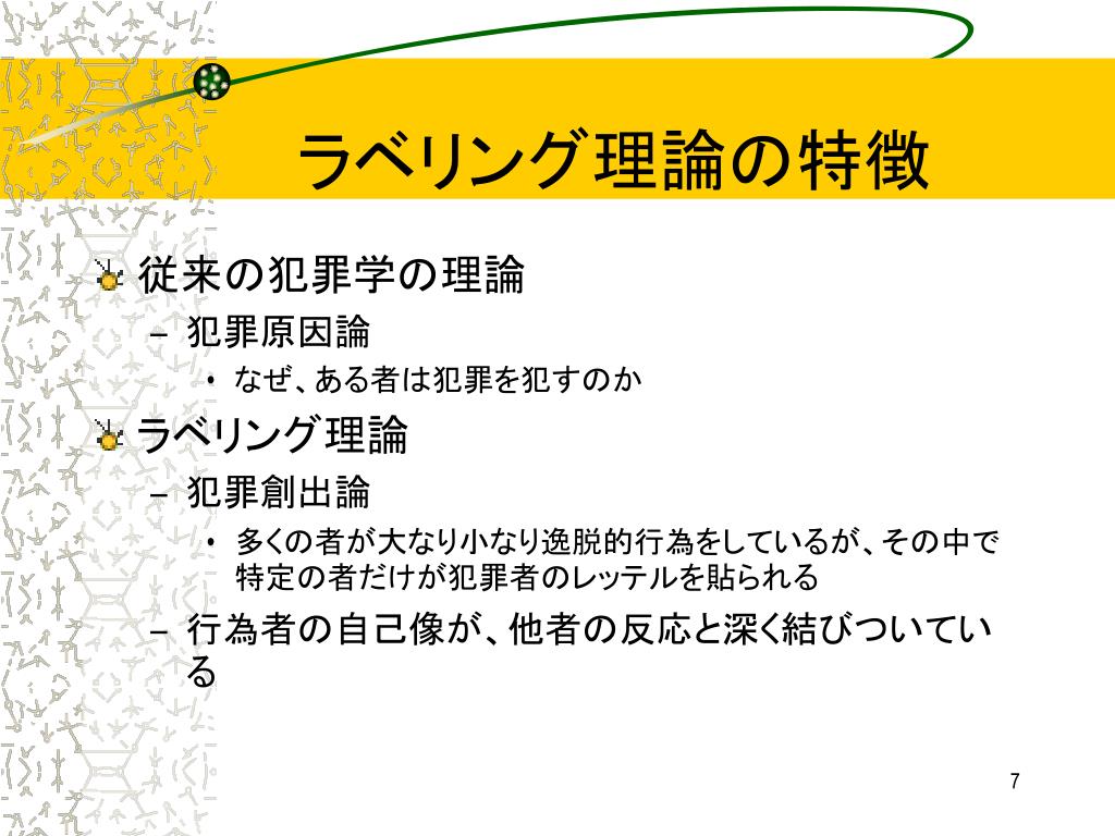 PPT 犯罪心理になれよう 後期第 3 回 PowerPoint Presentation ID566821