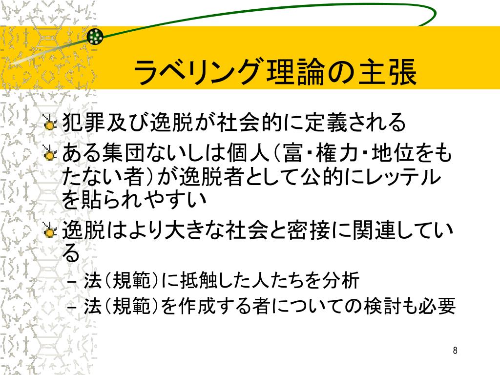 PPT 犯罪心理になれよう 後期第 3 回 PowerPoint Presentation ID566821