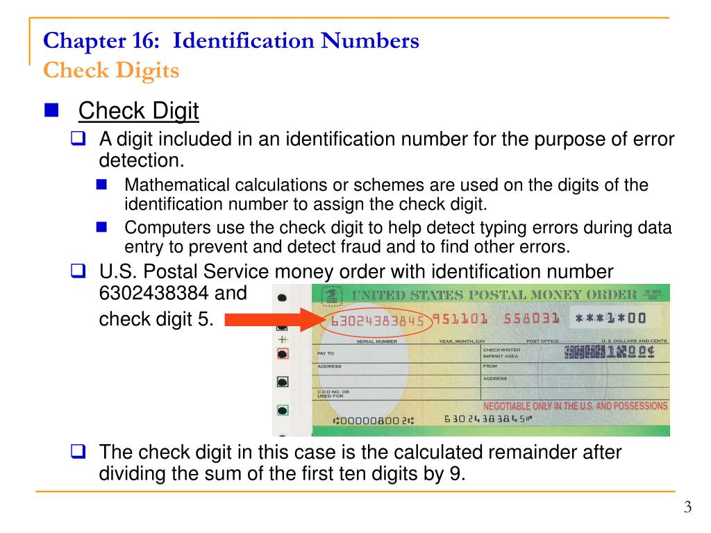 PPT Chapter 16 Identification Numbers Lesson Plan PowerPoint