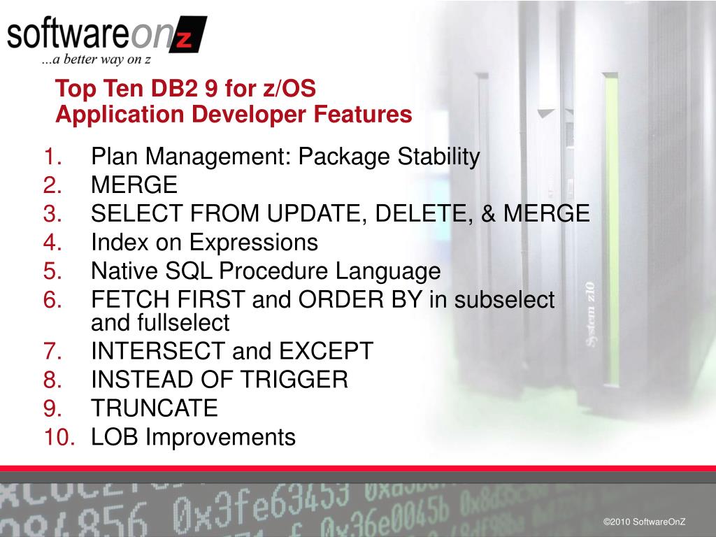 PPT The Return of The DB2 Top Ten Lists PowerPoint Presentation, free