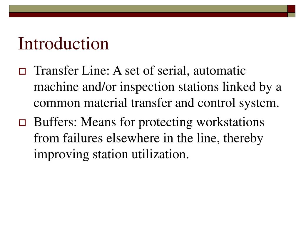 PPT Introduction to Transfer Lines Active Learning Module 1