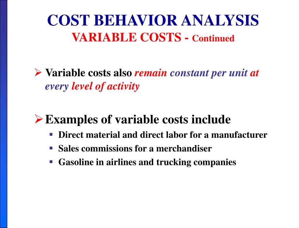 PPT CHAPTER 5 COST VOLUME PROFIT PowerPoint Presentation ID568455