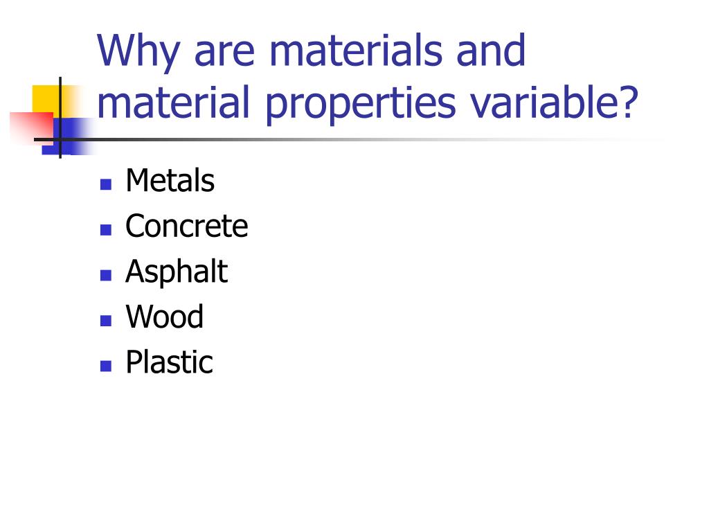 PPT Material Variability… PowerPoint Presentation, free download ID