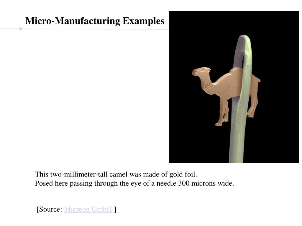 PPT MicroManufacturing Examples PowerPoint Presentation, free