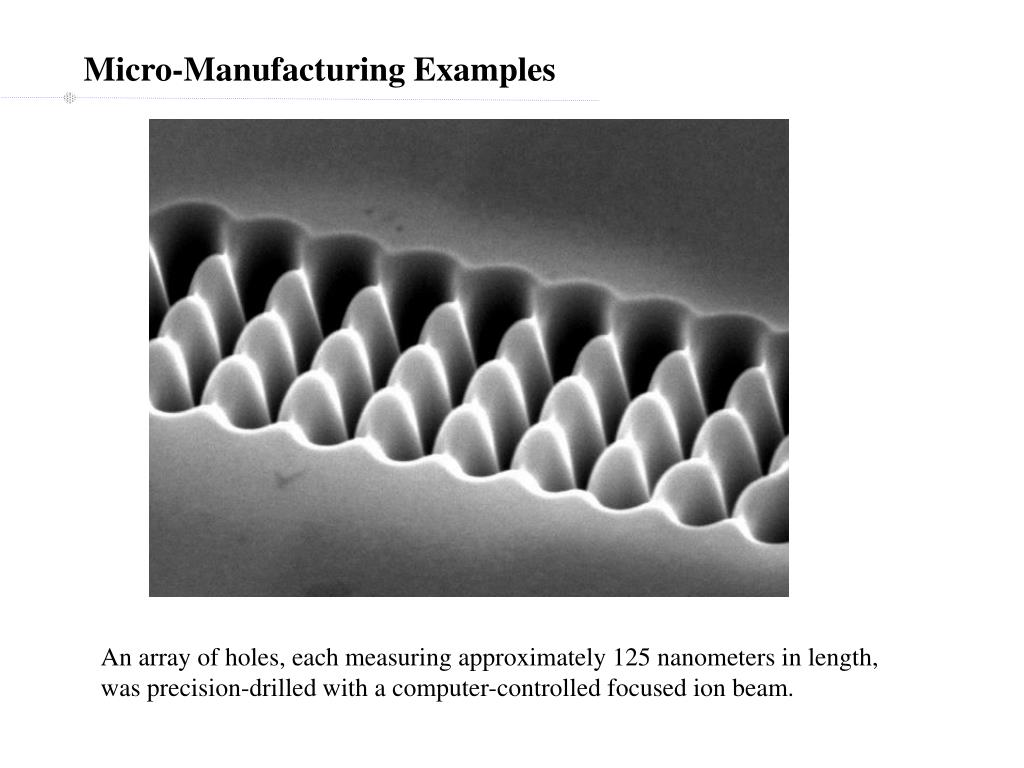 PPT MicroManufacturing Examples PowerPoint Presentation, free