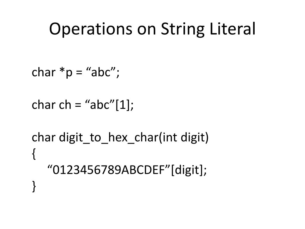 PPT C programmingString PowerPoint Presentation, free download