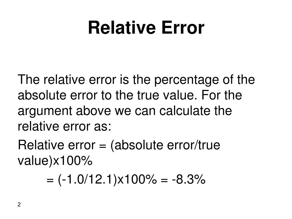 PPT Absolute Error PowerPoint Presentation ID579892