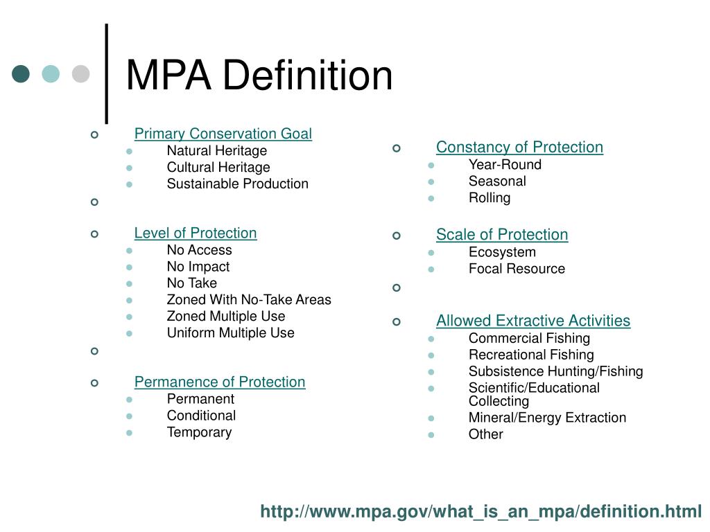 PPT Marine Protected Areas (MPA) Project PowerPoint Presentation