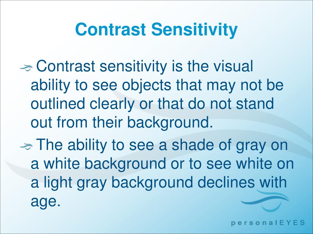 PPT Multifocal Intraocular Lenses & Contrast Sensitivity PowerPoint