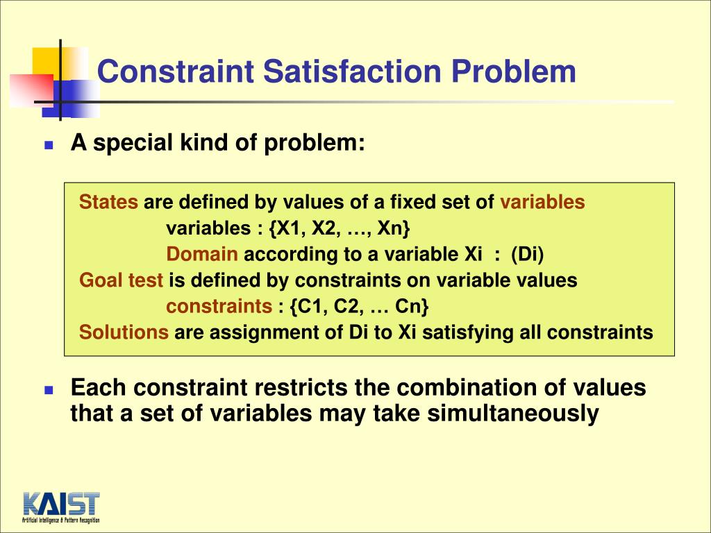 PPT Constraint Satisfaction Problems PowerPoint Presentation, free