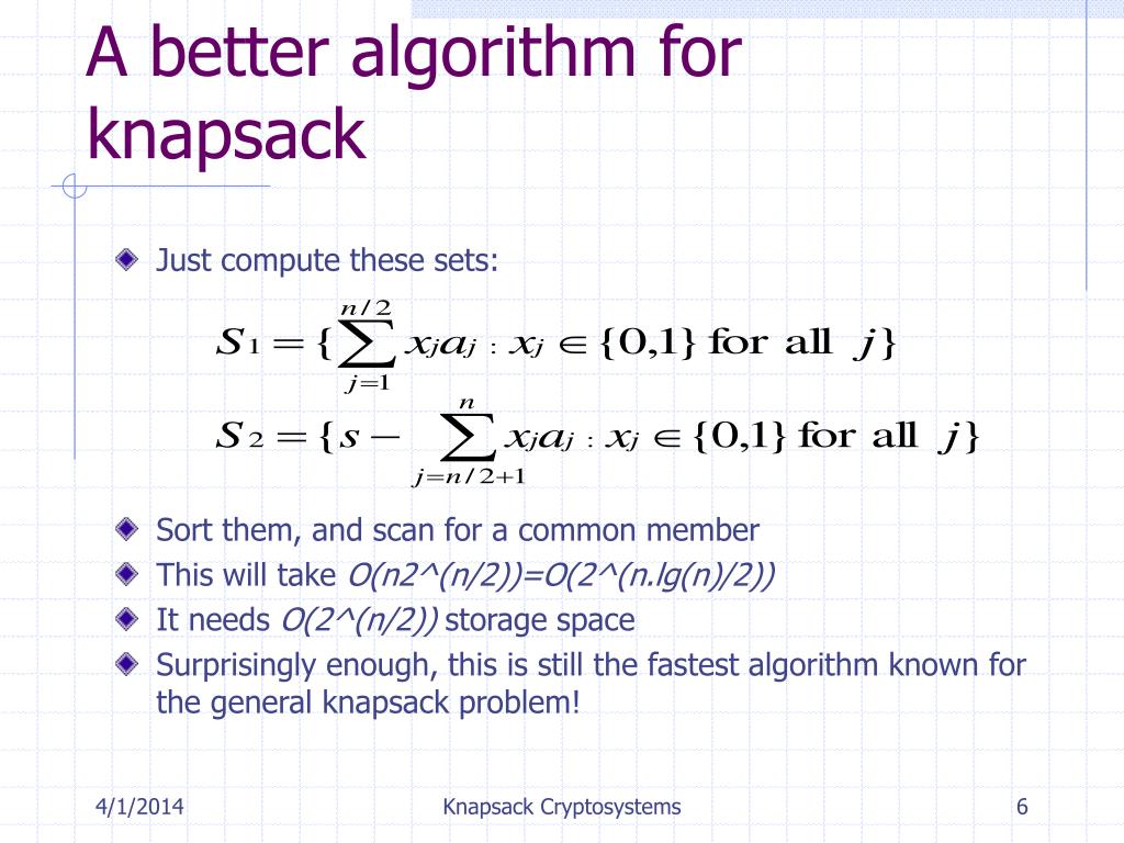 PPT Knapsack Cryptosystems PowerPoint Presentation, free download