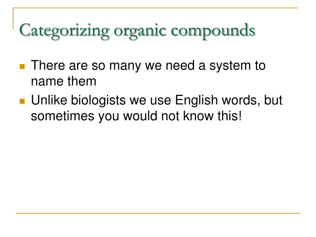 PPT Organic Chemistry PowerPoint Presentation ID585638
