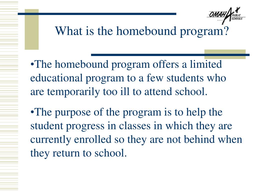 PPT Homebound Program PowerPoint Presentation, free download ID587119