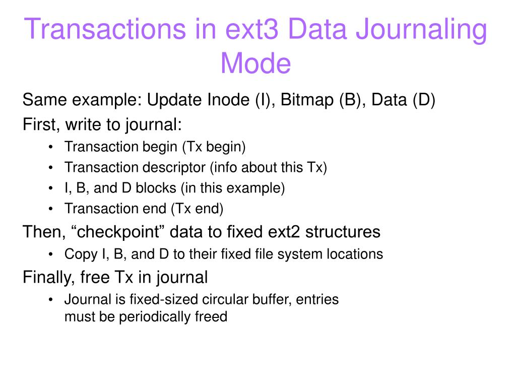 PPT Journaling File Systems PowerPoint Presentation, free download ID587152