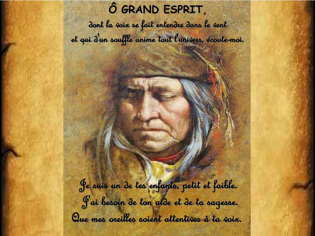 PPT Prière de l'Indien PowerPoint Presentation, free download ID587510