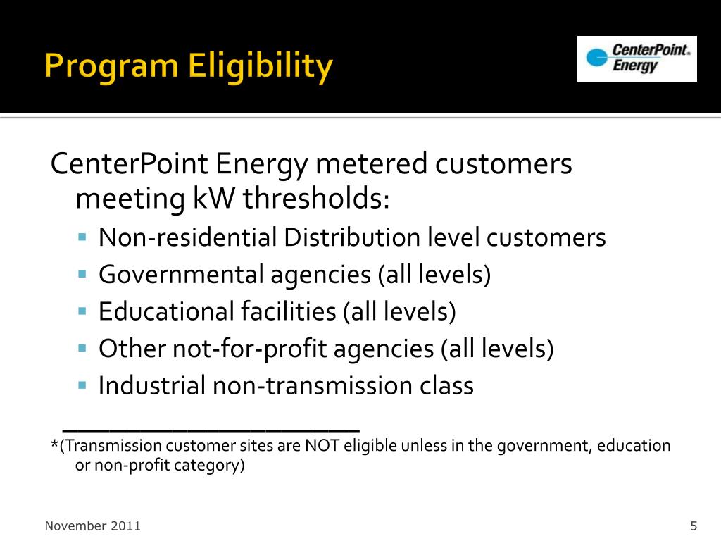 PPT CenterPoint Energy 2012 Commercial Load Management PowerPoint Presentation ID587938