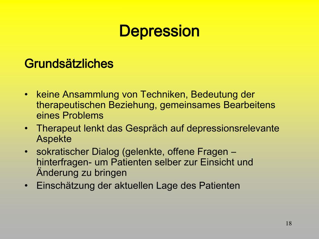 PPT Verhaltenstherapie der Depression PowerPoint Presentation, free