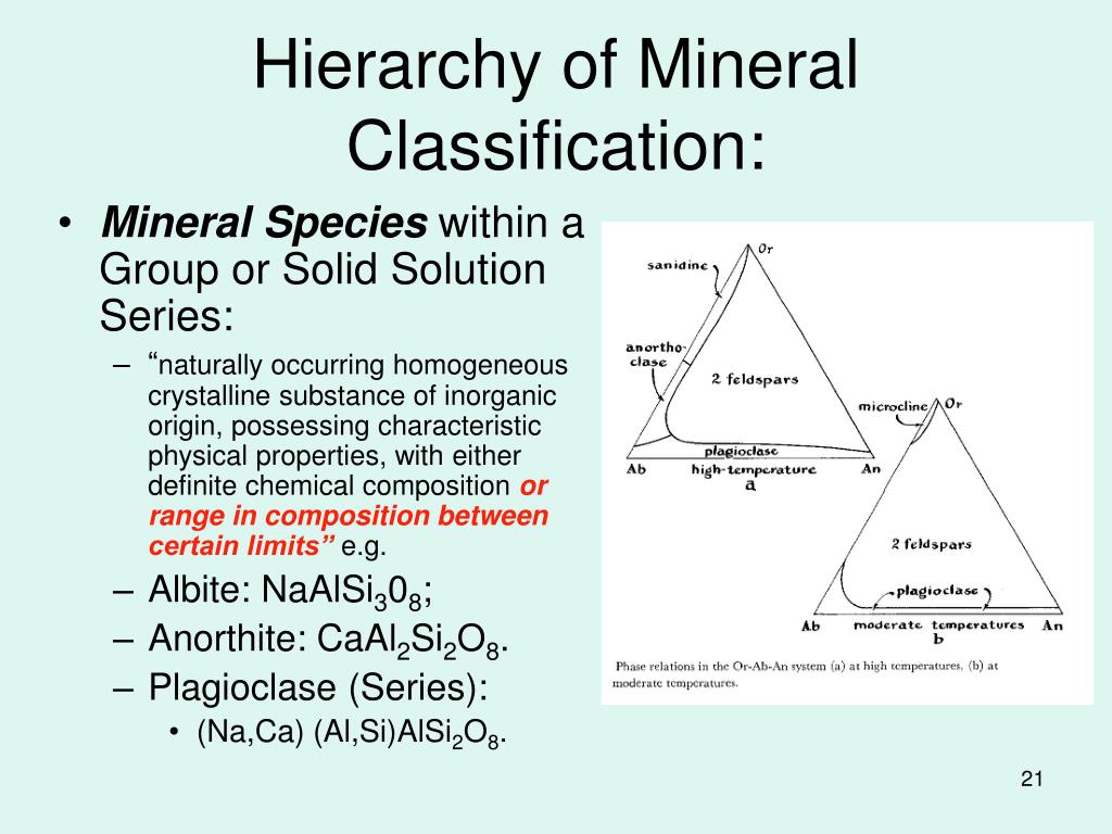 PPT Mineral/Crystal Chemistry and Classification of Minerals