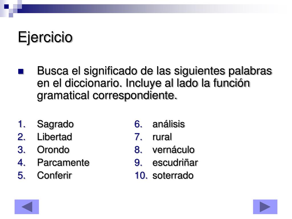PPT MÓDULO 9 USO DEL DICCIONARIO (PARTE 2 FUNCIONES Y