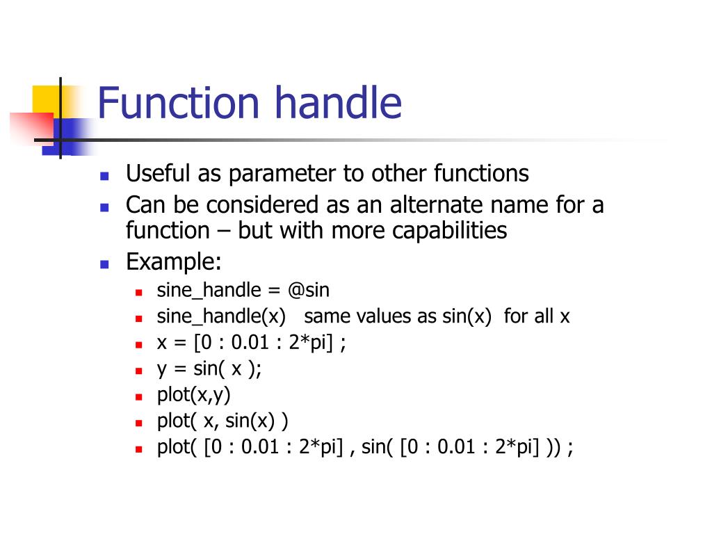 PPT Functions in Matlab PowerPoint Presentation, free download ID