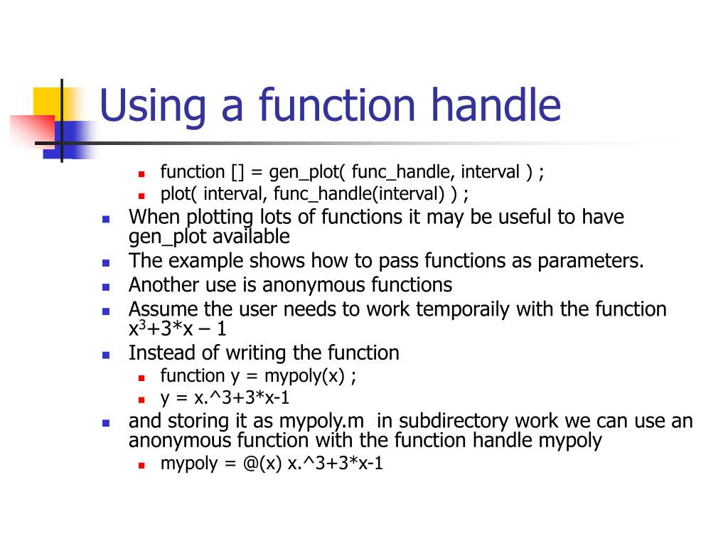 PPT Functions in Matlab PowerPoint Presentation, free download ID597110