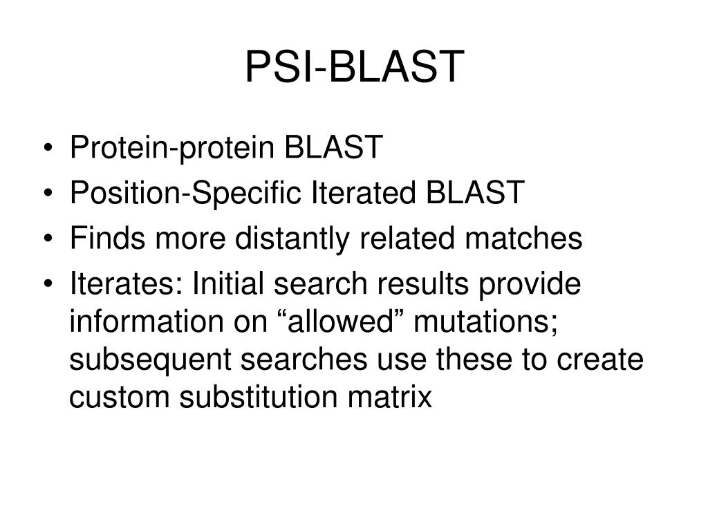 PPT Introduction to BLAST PowerPoint Presentation, free download ID