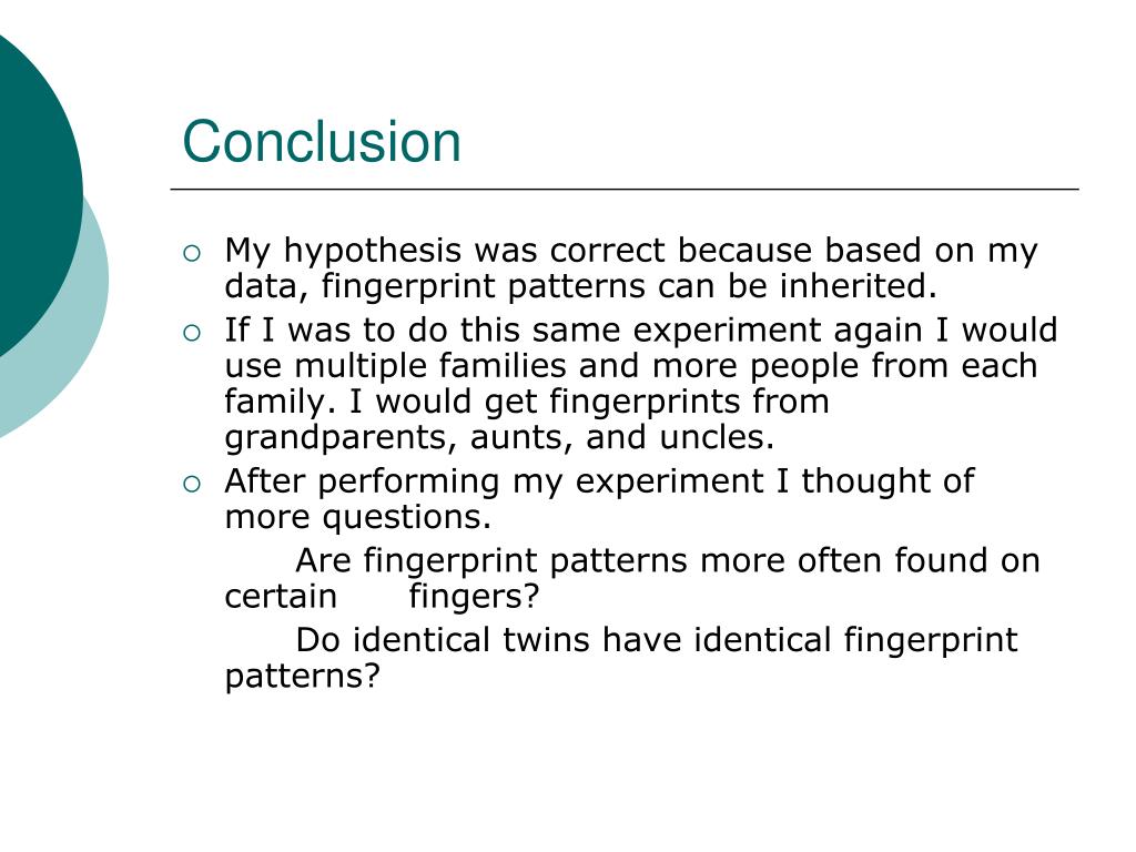 PPT - Can fingerprint patterns be inherited? PowerPoint Presentation