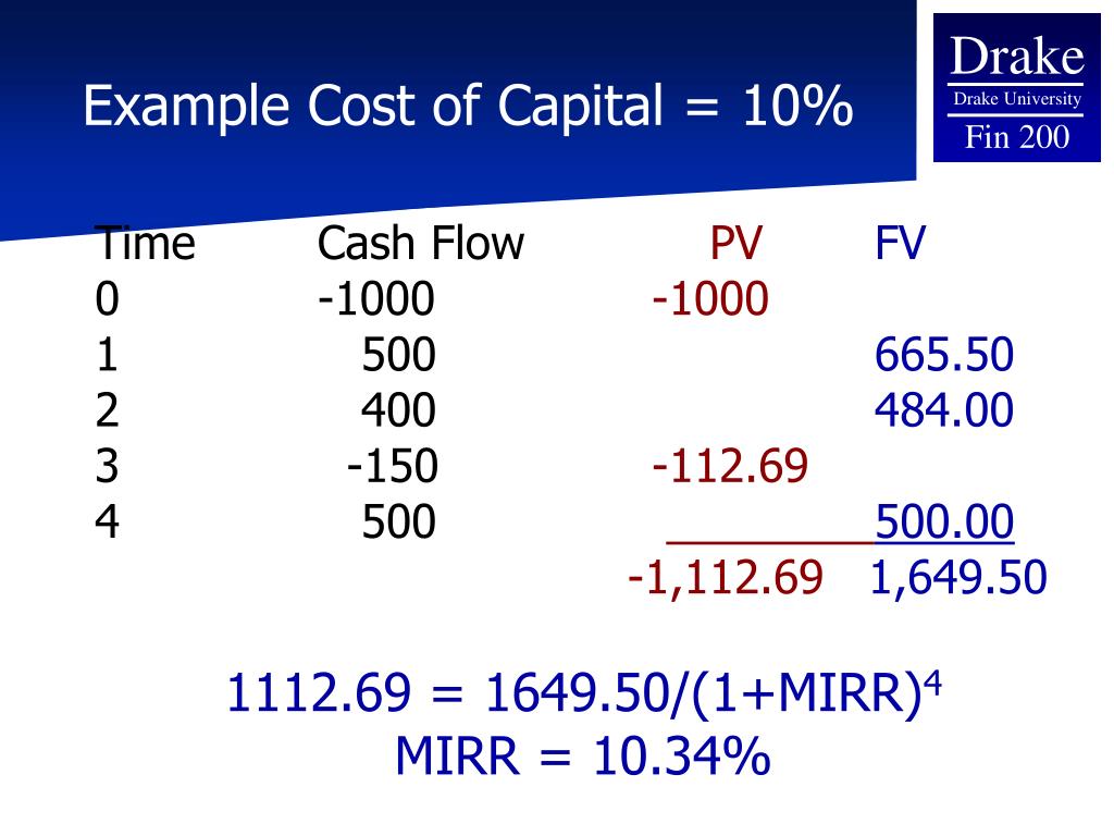 PPT NPV IRR and Capital Budgeting PowerPoint Presentation ID601959
