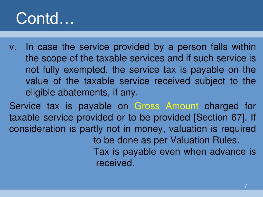 PPT Service Tax PowerPoint Presentation, free download ID606225