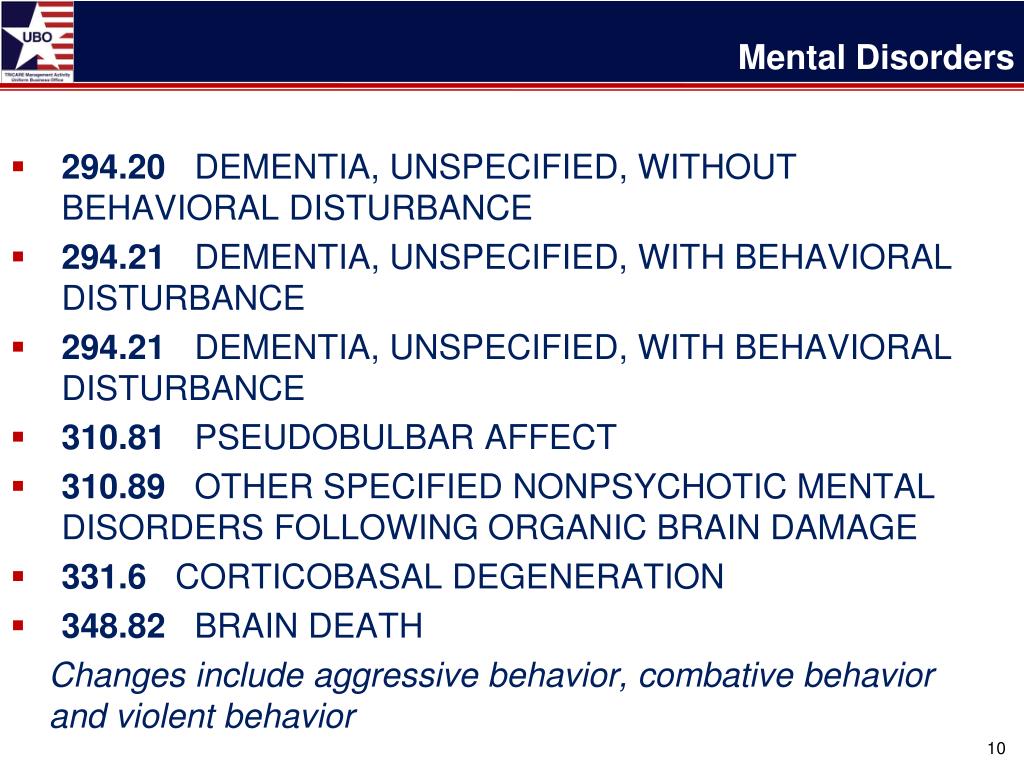 PPT FY2012 ICD9 Codes Update and Impacts for Billing Presented by TMA UBO Program Office