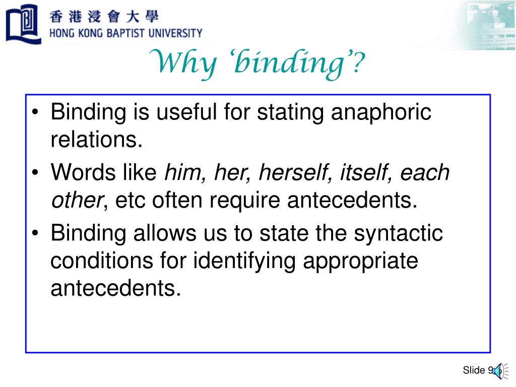 PPT Binding (syntactic) PowerPoint Presentation, free download ID