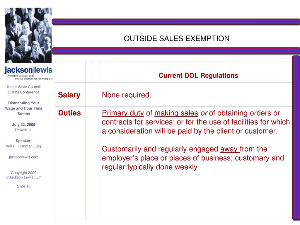 PPT Dismantling Your Wage and Hour Time Bombs Strategies for Ducking