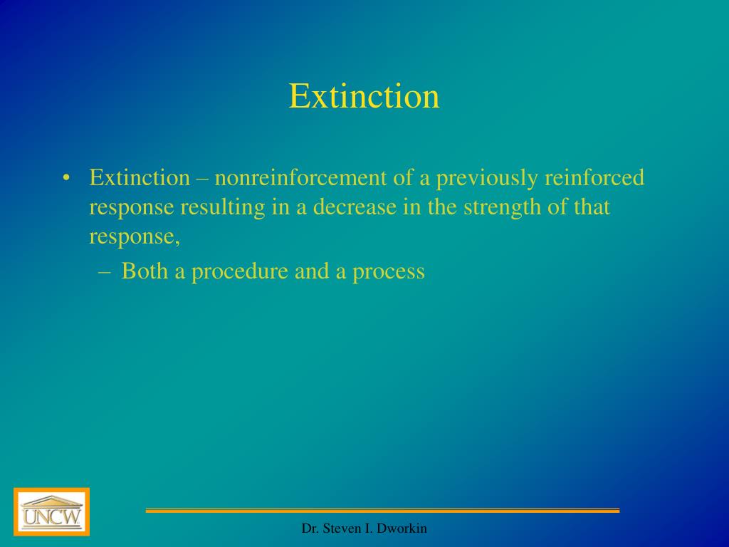 PPT Extinction and Stimulus Control PowerPoint Presentation, free