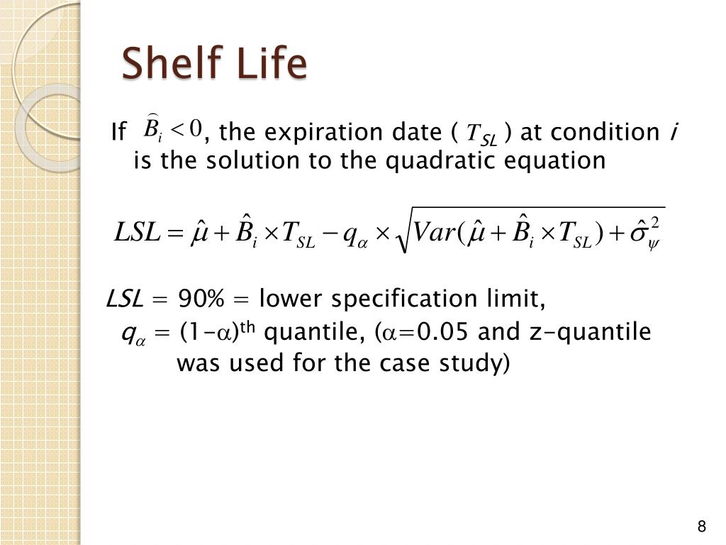 PPT Modeling Approaches to Multiple Isothermal Stability Studies for Estimating Shelf Life