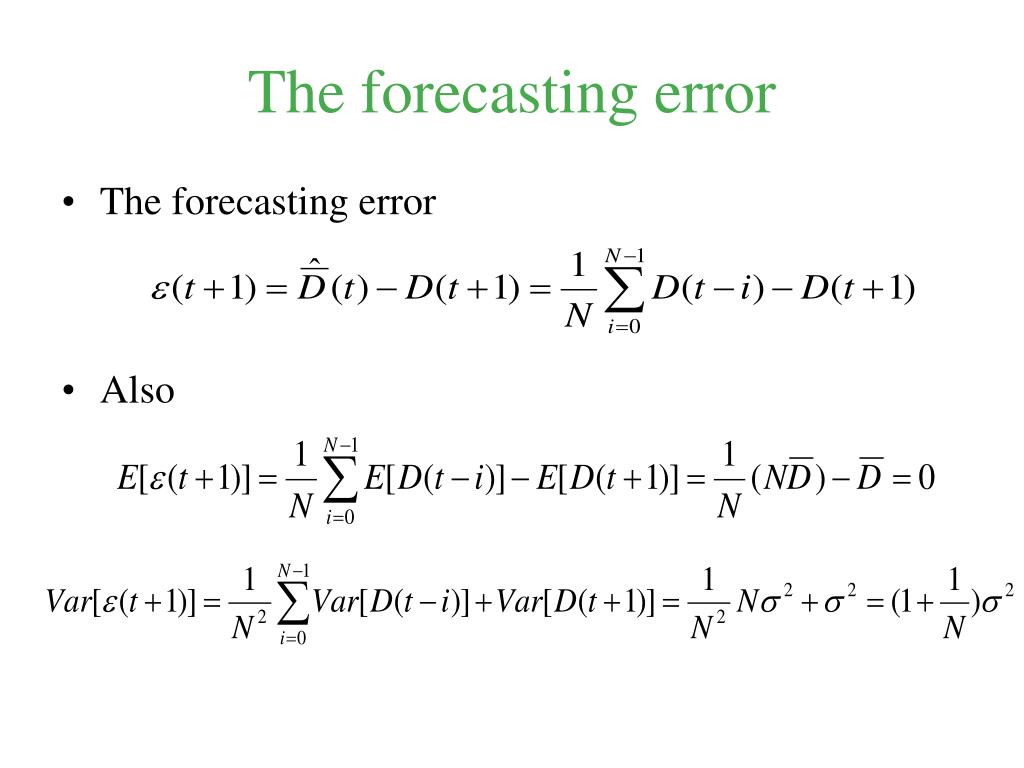PPT Introduction to (Demand) Forecasting PowerPoint Presentation
