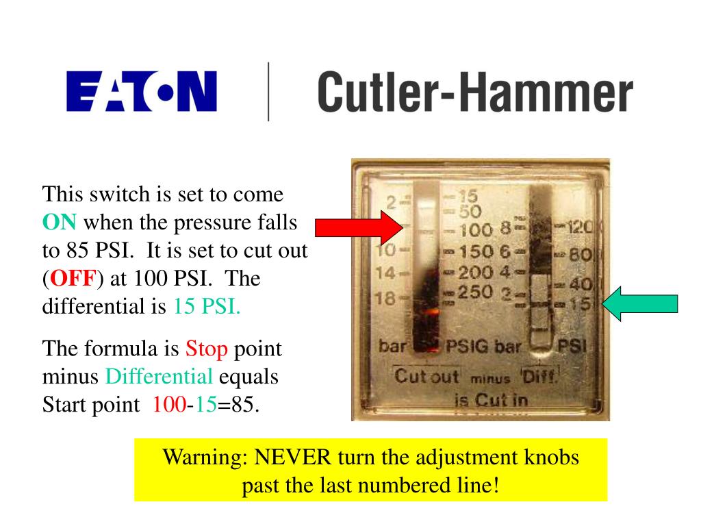 PPT Jockey Pump Controller Setting the Pressure Switch PowerPoint