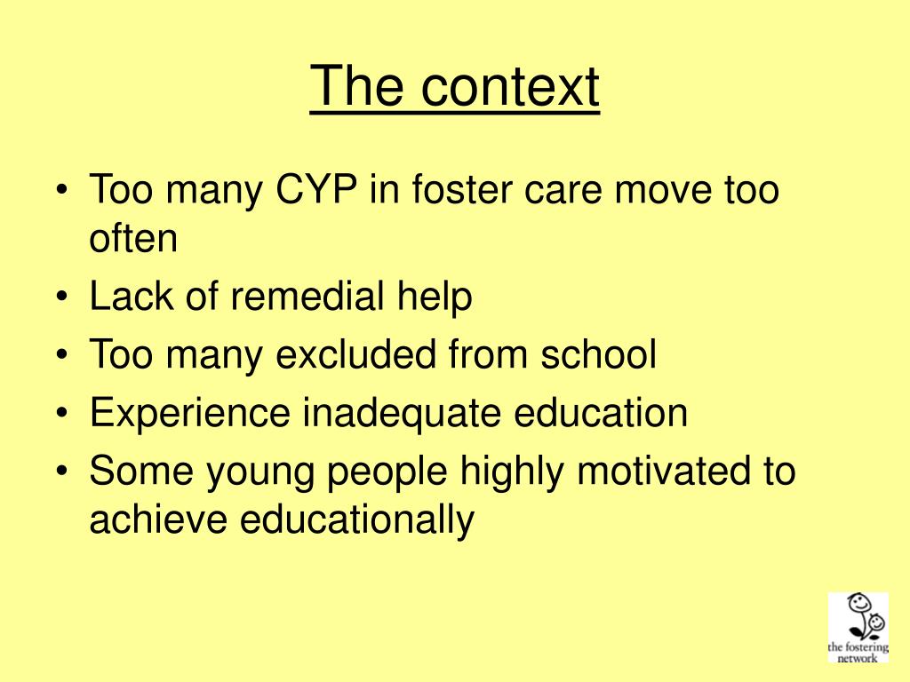 PPT The role of the foster carer in promoting the educational