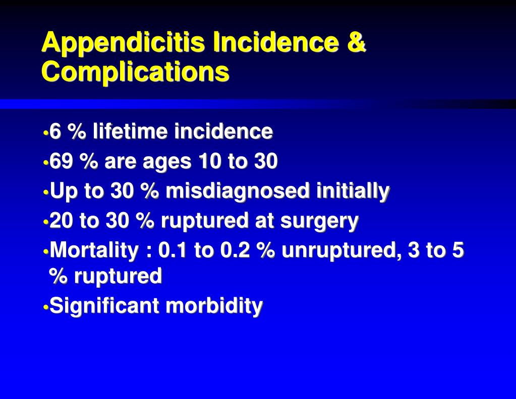 PPT Diagnosis of Acute Appendicitis PowerPoint Presentation, free