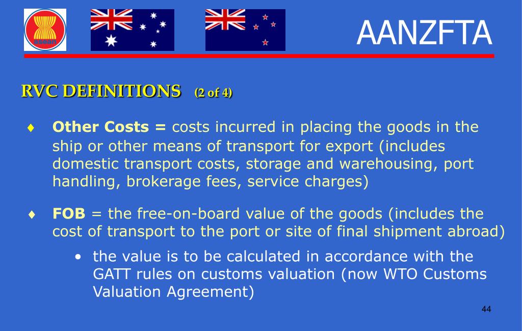 PPT ASEAN AUSTRALIA NEW ZEALAND FREE TRADE AGREEMENT (AANZFTA