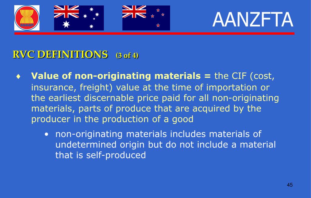 PPT ASEAN AUSTRALIA NEW ZEALAND FREE TRADE AGREEMENT (AANZFTA