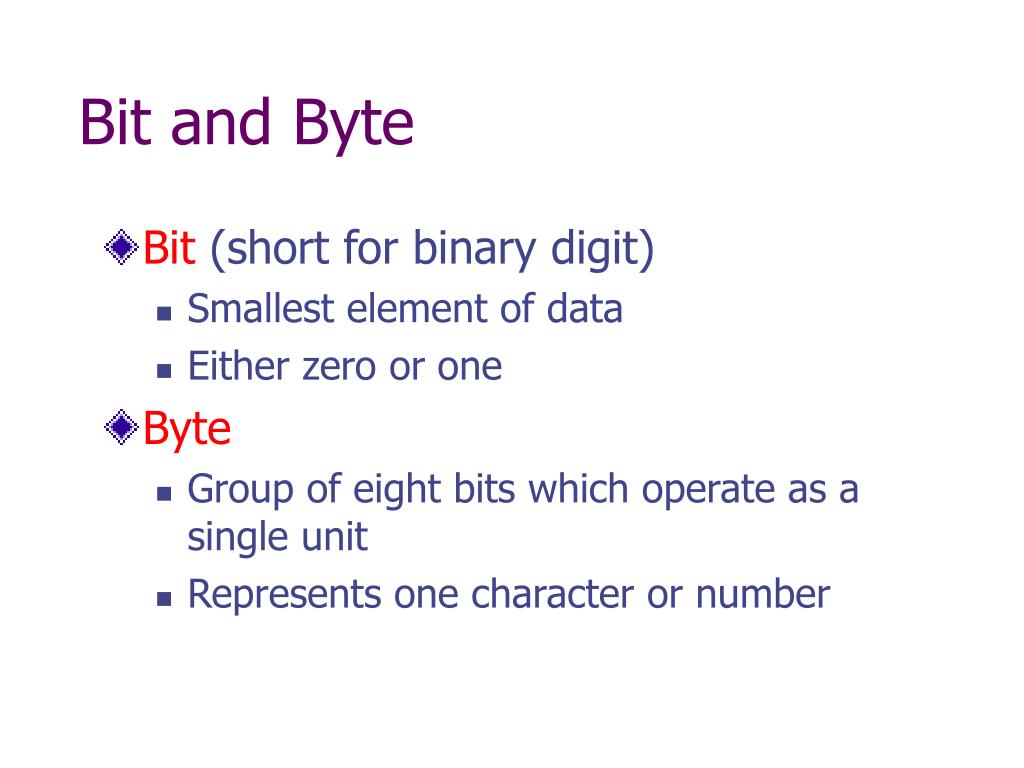 What Is A Group Of 8 Bits Called at Robert Major blog