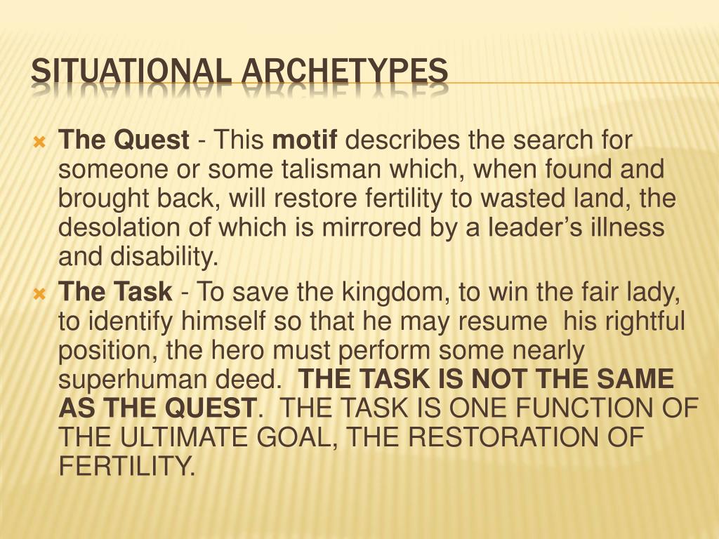 PPT Understanding and applying archetypes to the odyssey PowerPoint