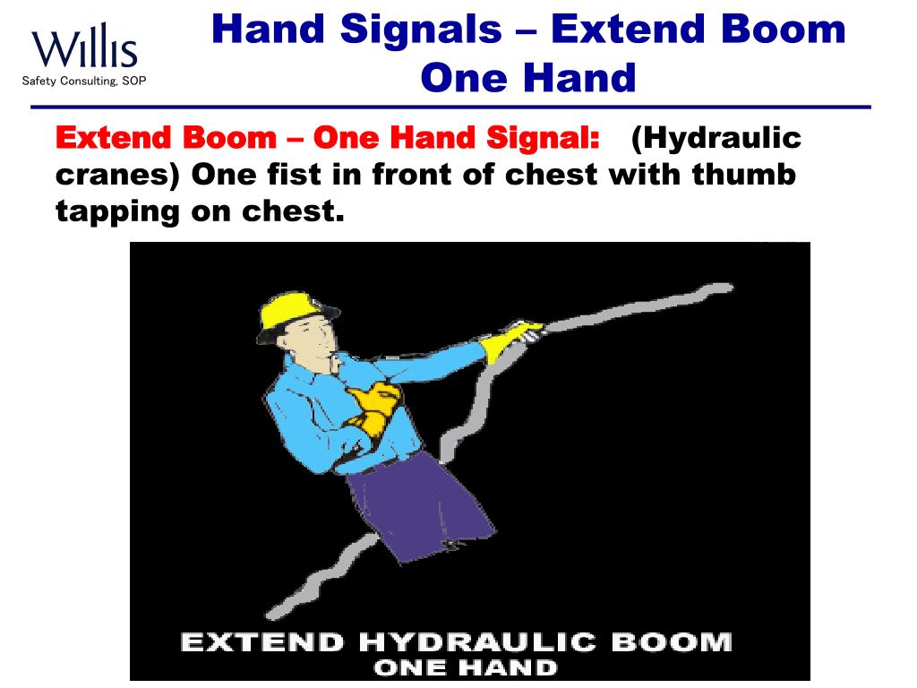 PPT Hand Signals for Crane Operations PowerPoint Presentation ID613697