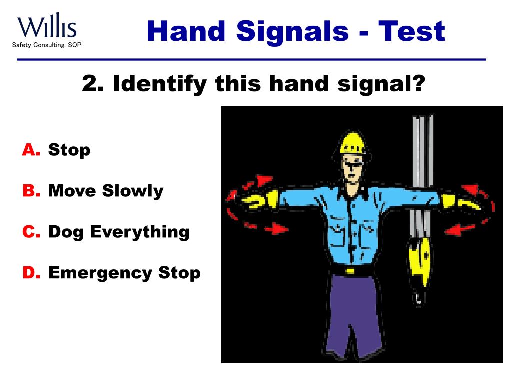 PPT Hand Signals for Crane Operations PowerPoint Presentation, free
