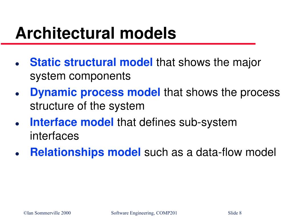 PPT - Architectural Design, Distributed Systems Architectures
