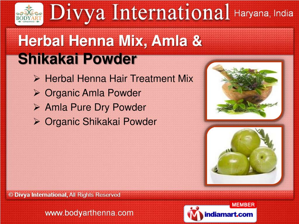 PPT Herbal Henna & Mix Amla Powder PowerPoint Presentation, free