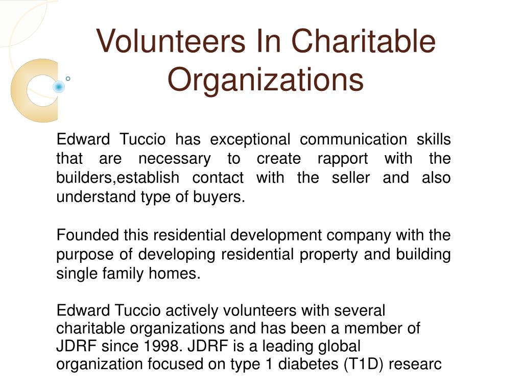 PPT Edward J. Tuccio Is a VisionOriented Real Estate Profession